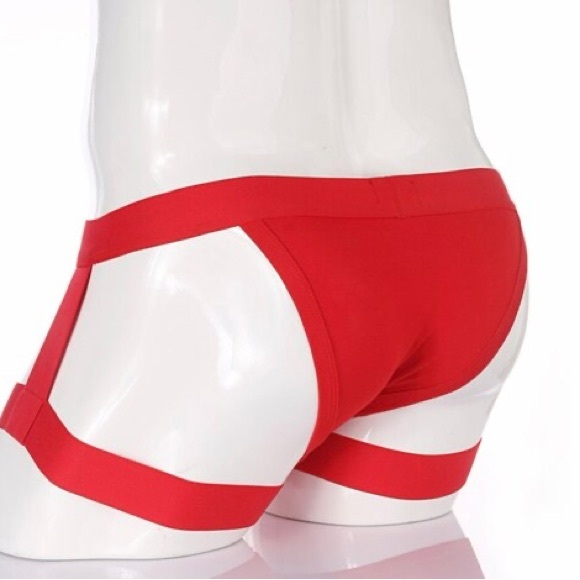 Sexy Strap Briefs Men's Sexy Comf Bikini Thigh Suspender Trunk Shorts Underwear - Picture 5 of 7